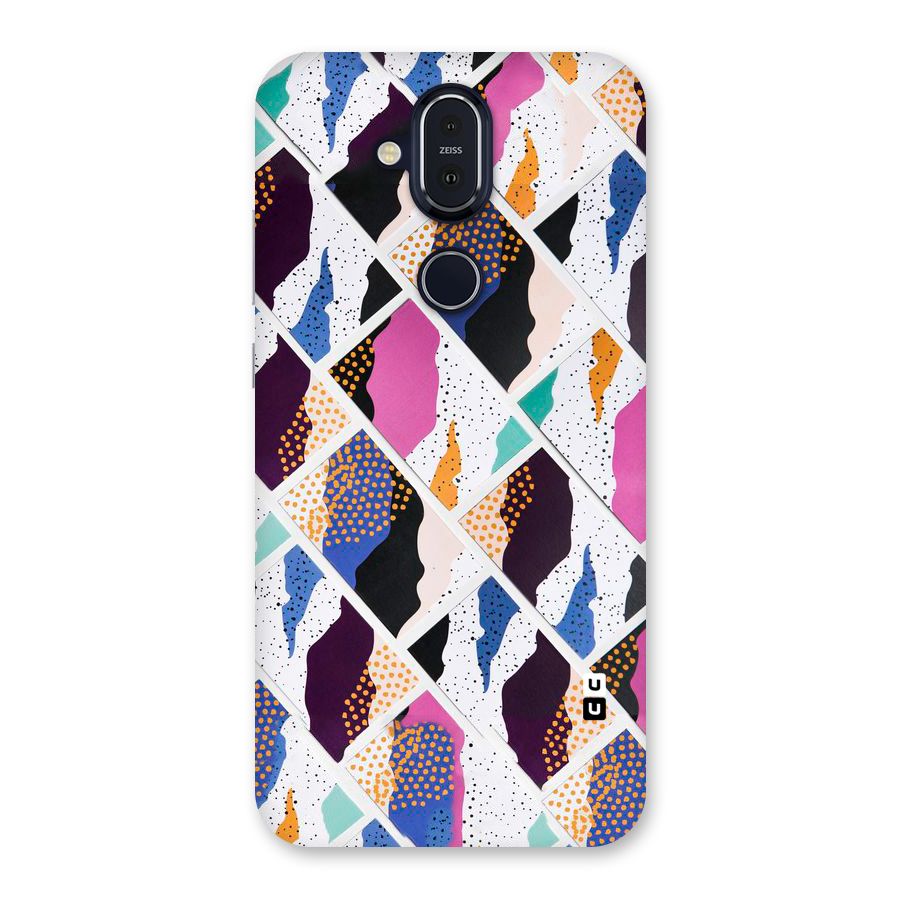 Abstract Polka Back Case for Nokia 8.1