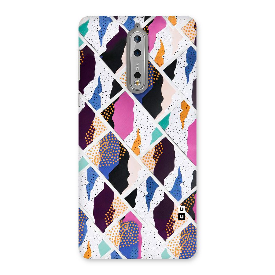 Abstract Polka Back Case for Nokia 8