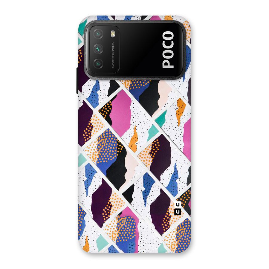 Abstract Polka Back Case for Poco M3