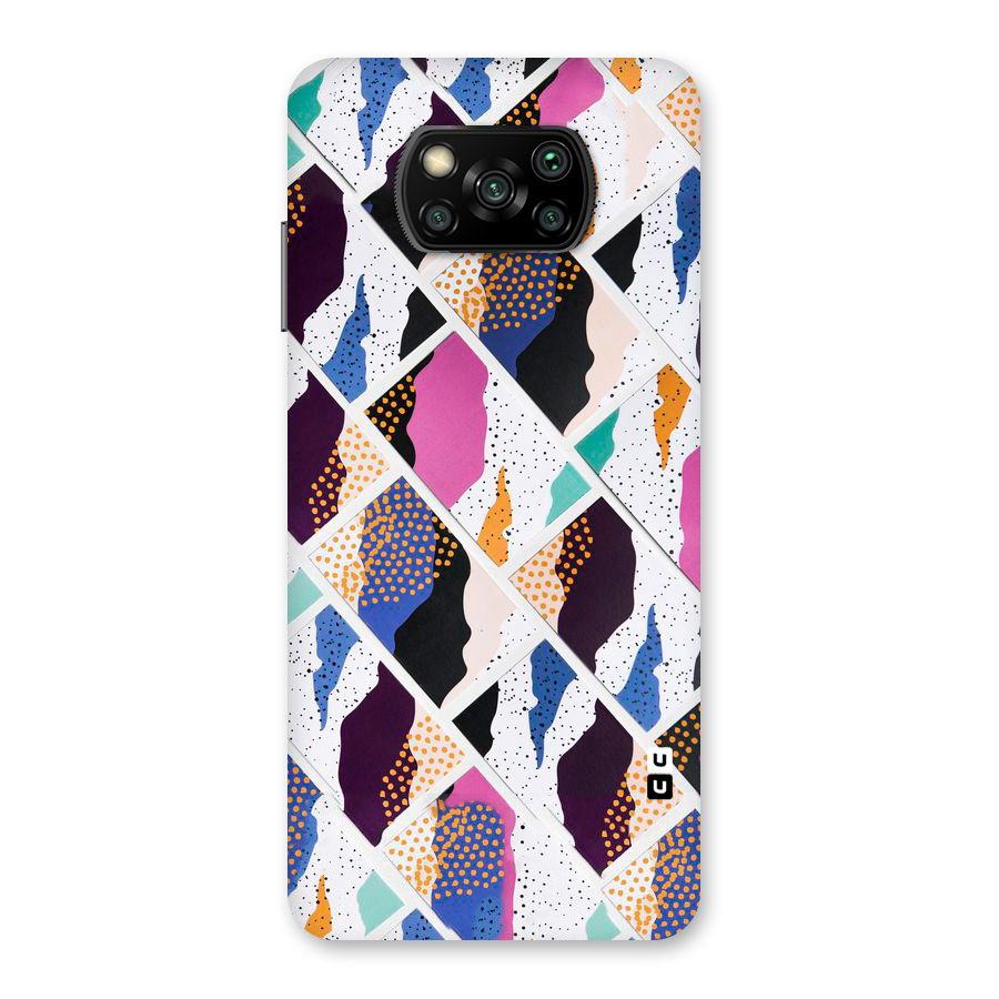 Abstract Polka Back Case for Poco X3