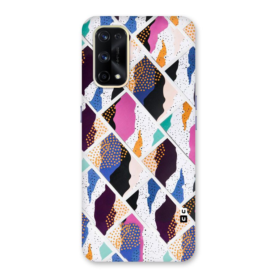 Abstract Polka Glass Back Case for Realme X7 Pro
