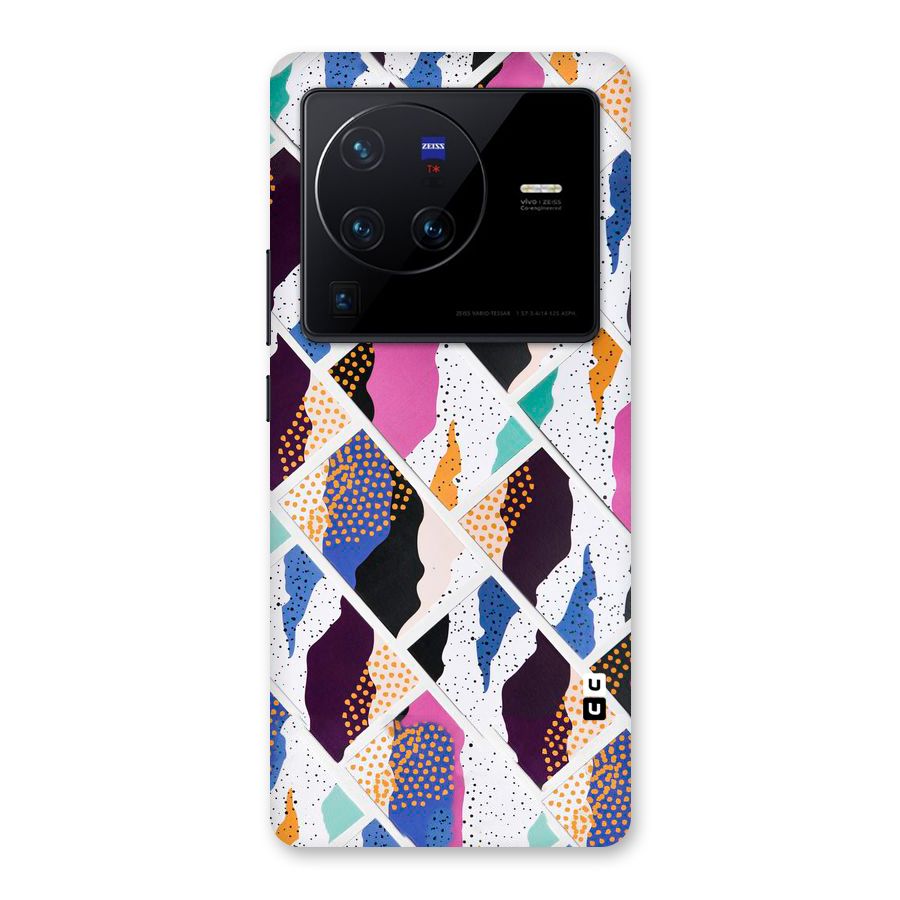 Abstract Polka Back Case for Vivo X80 Pro