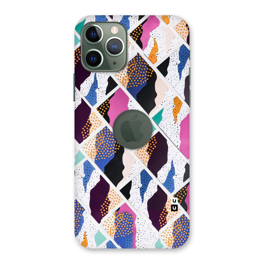 Abstract Polka Back Case for iPhone 11 Pro Logo  Cut