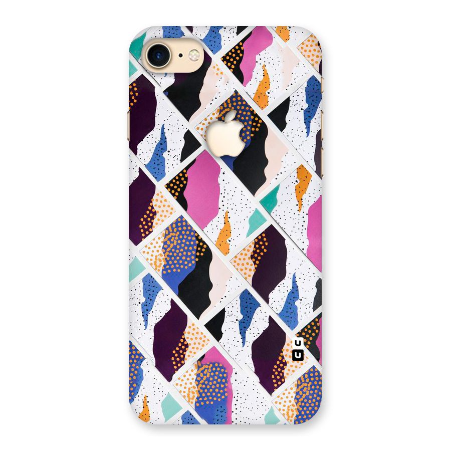 Abstract Polka Back Case for iPhone 7 Apple Cut