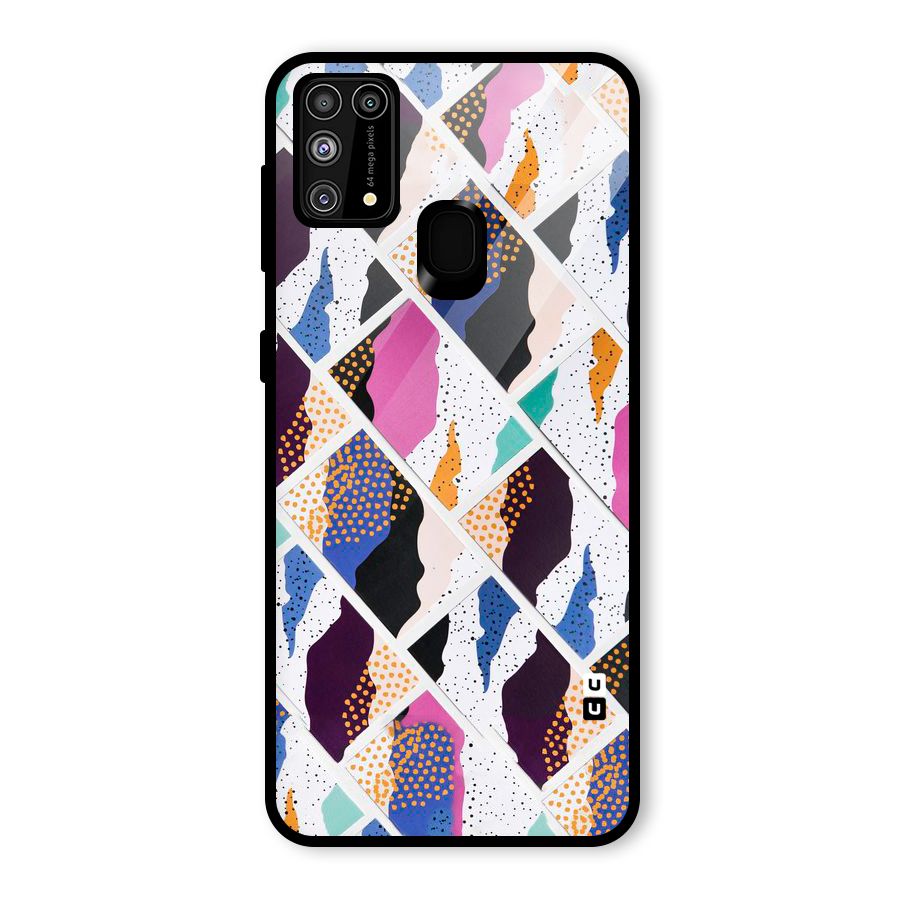 Abstract Polka Glass Back Case for Galaxy F41