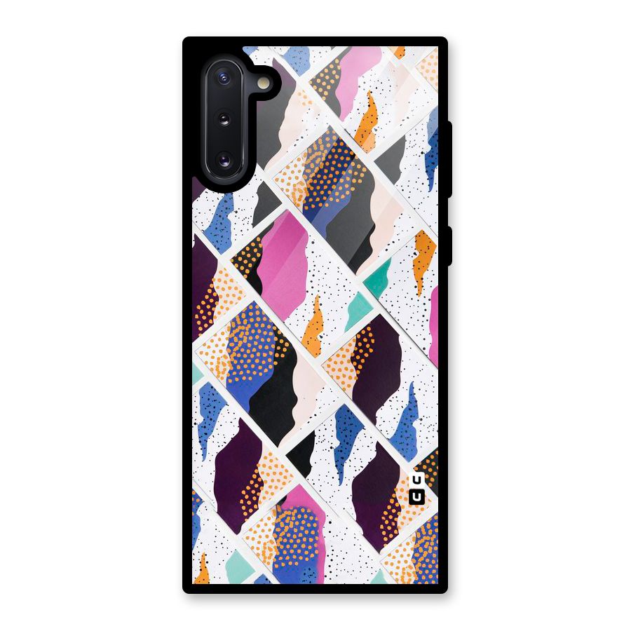 Abstract Polka Glass Back Case for Galaxy Note 10