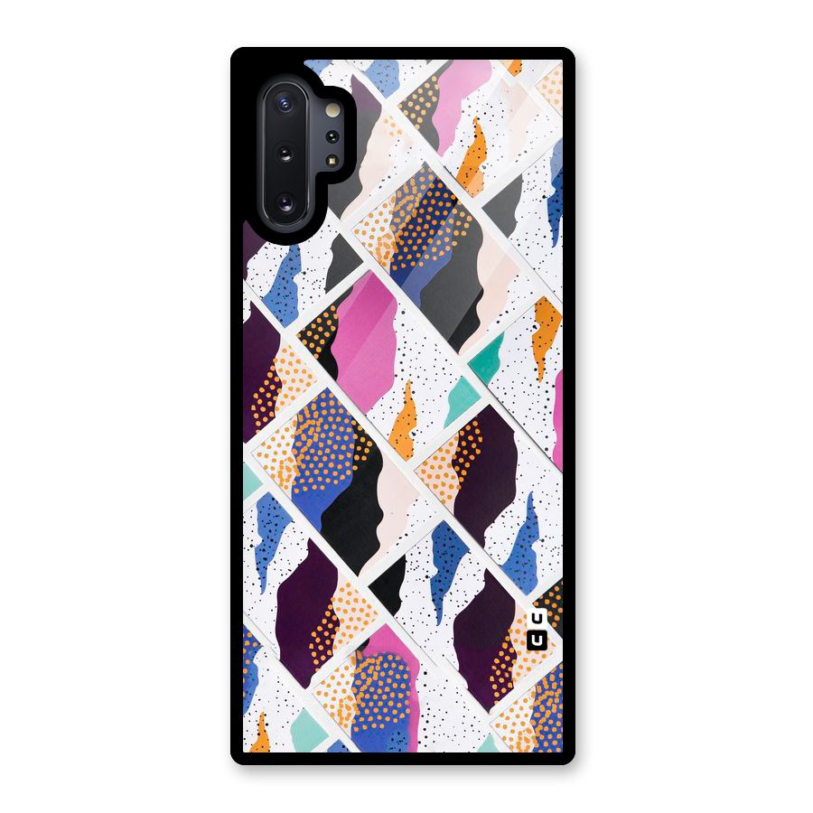 Abstract Polka Glass Back Case for Galaxy Note 10 Plus