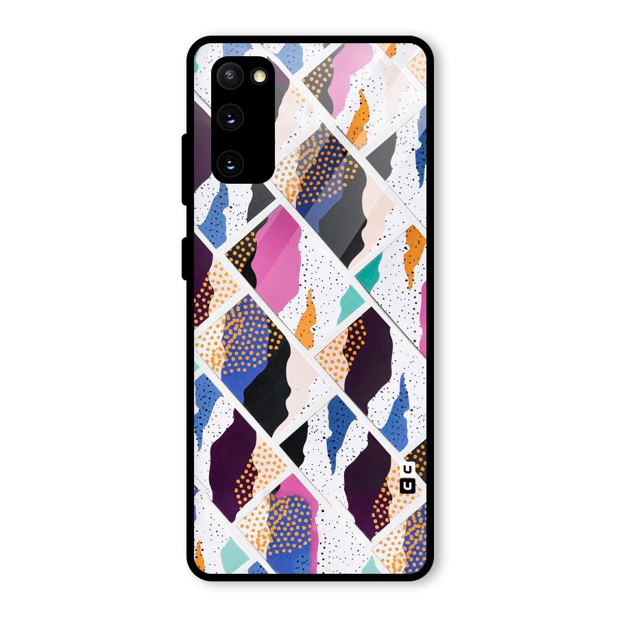 Abstract Polka Glass Back Case for Galaxy S20 FE
