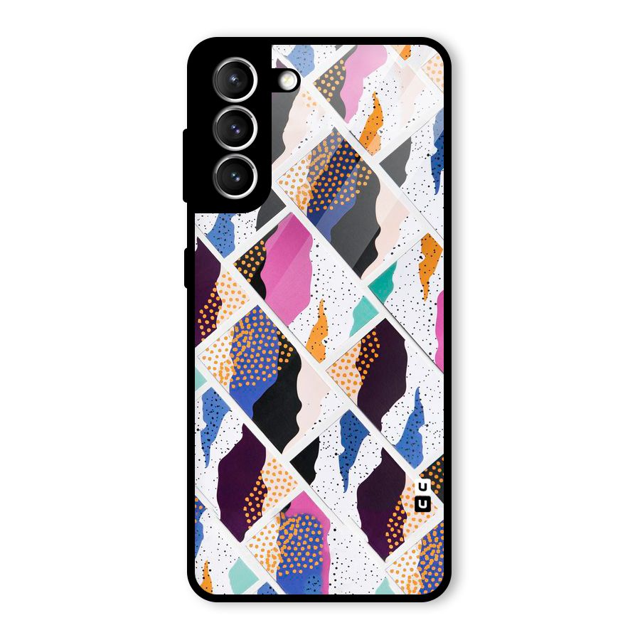 Abstract Polka Glass Back Case for Galaxy S21 5G