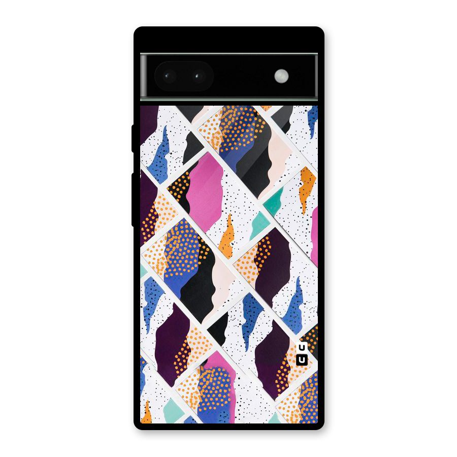 Abstract Polka Glass Back Case for Google Pixel 6a