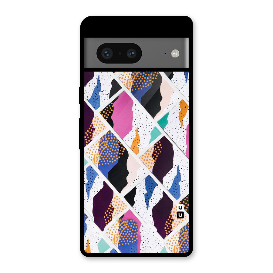 Abstract Polka Glass Back Case for Google Pixel 7