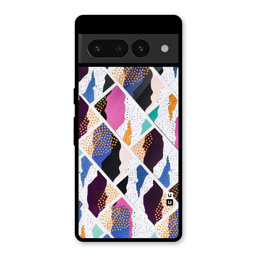 Abstract Polka Glass Back Case for Google Pixel 7 Pro