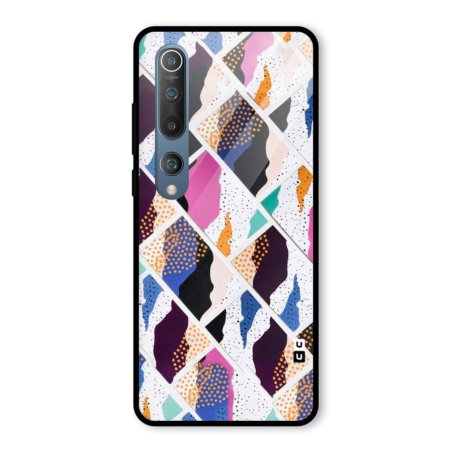 Abstract Polka Glass Back Case for Mi 10