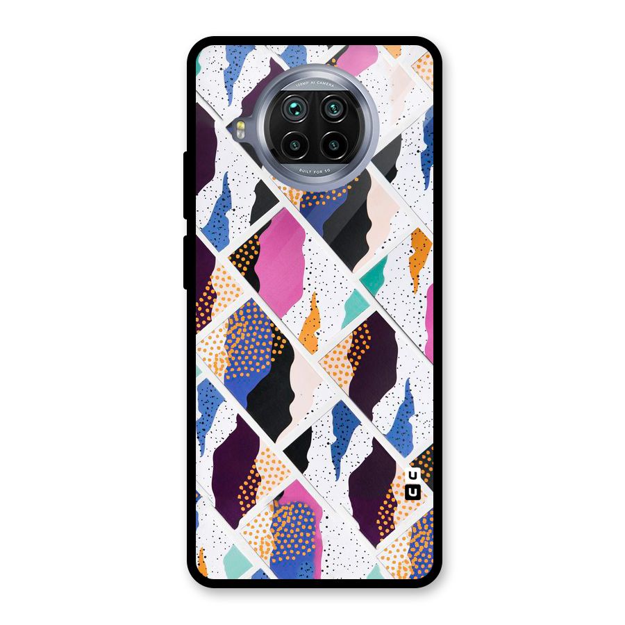 Abstract Polka Glass Back Case for Mi 10i