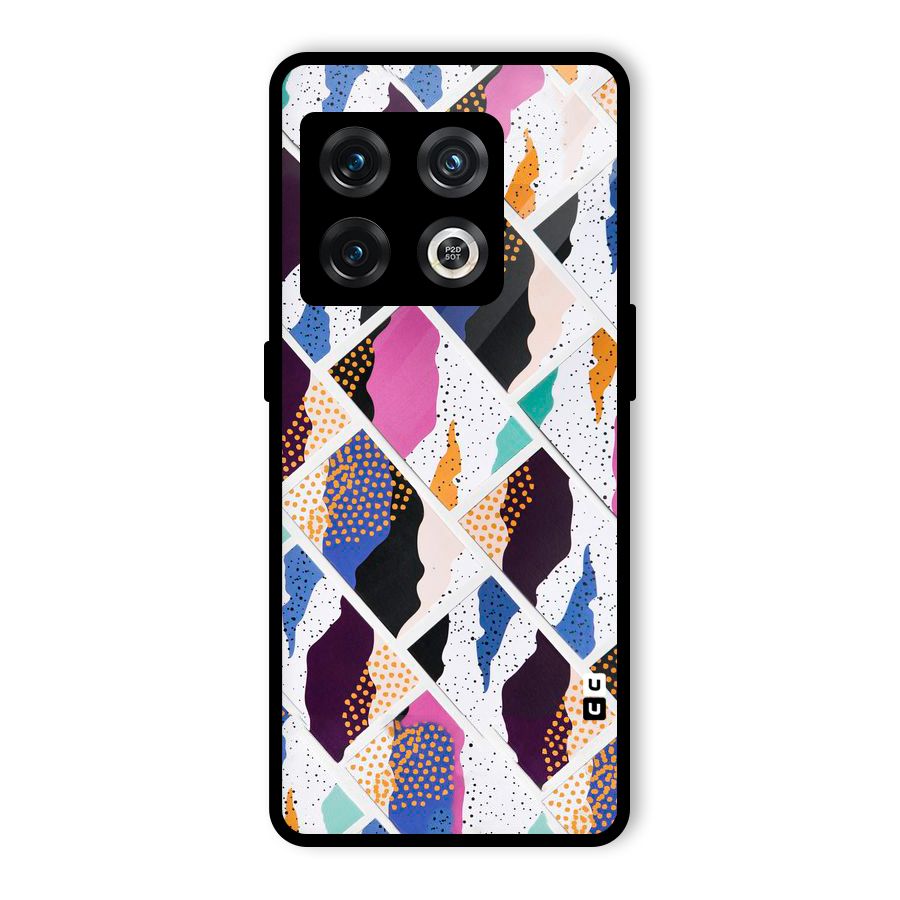 Abstract Polka Glass Back Case for OnePlus 10 Pro 5G