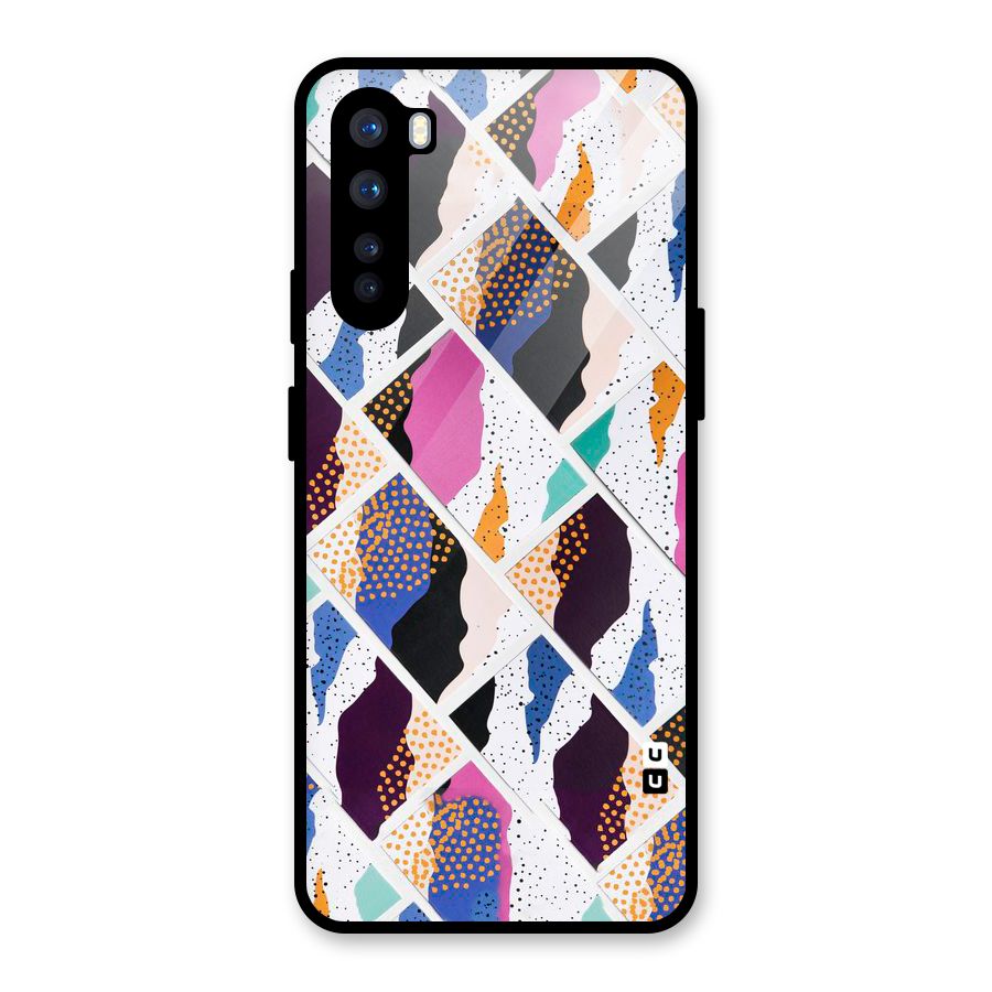Abstract Polka Glass Back Case for OnePlus Nord