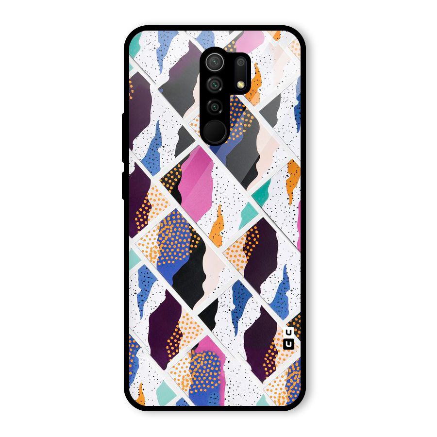 Abstract Polka Glass Back Case for Poco M2