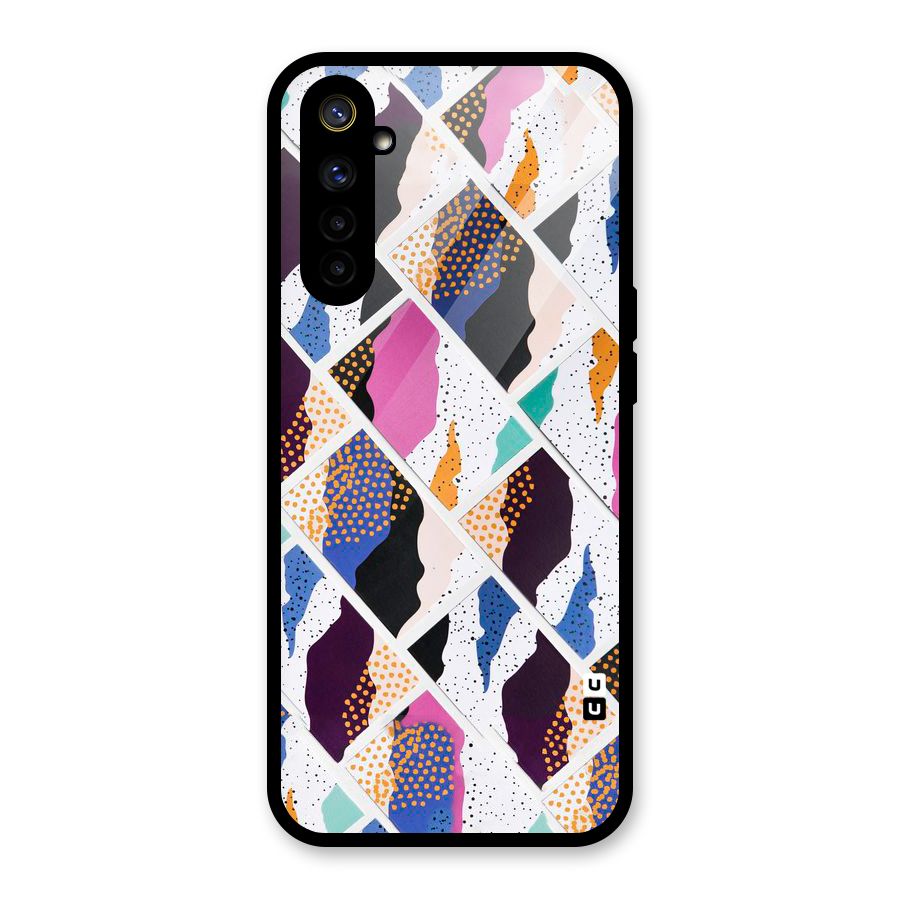 Abstract Polka Glass Back Case for Realme 6