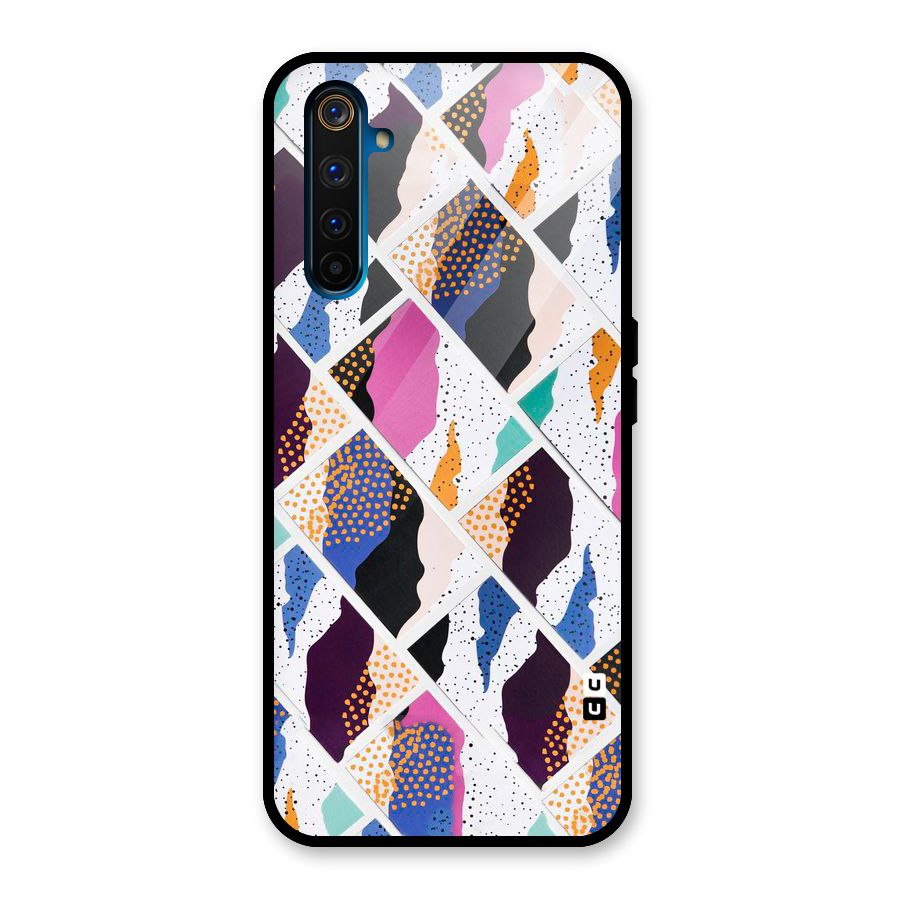 Abstract Polka Glass Back Case for Realme 6 Pro