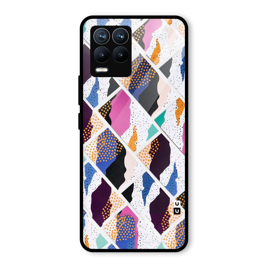 Abstract Polka Glass Back Case for Realme 8