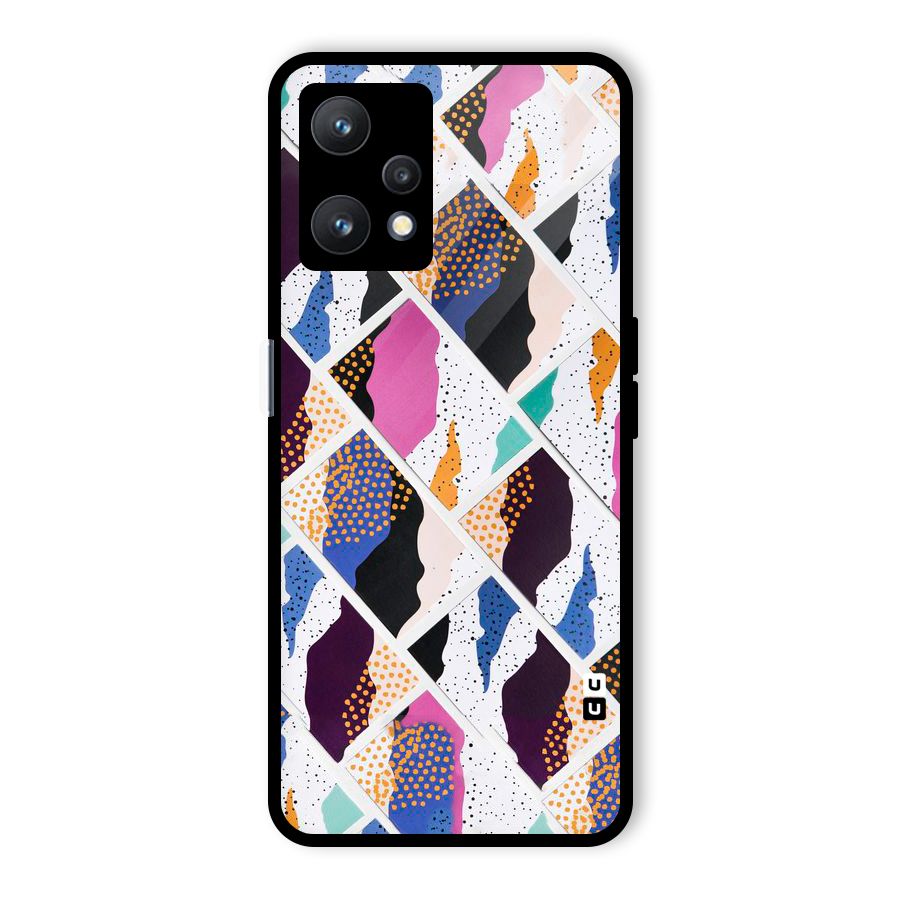 Abstract Polka Glass Back Case for Realme 9 Pro 5G