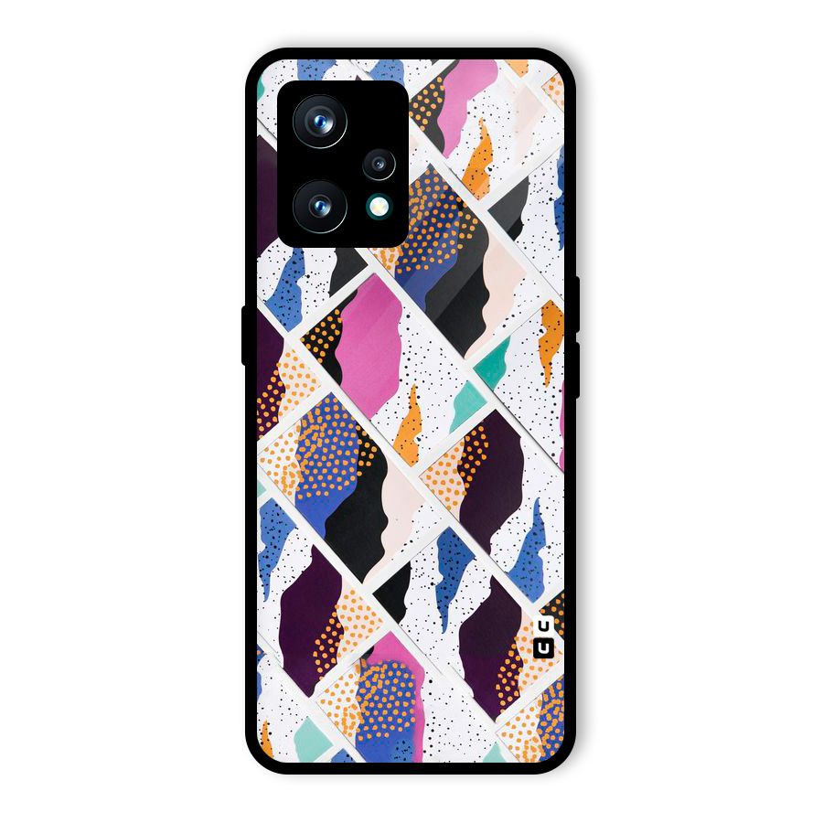 Abstract Polka Glass Back Case for Realme 9 Pro Plus 5G