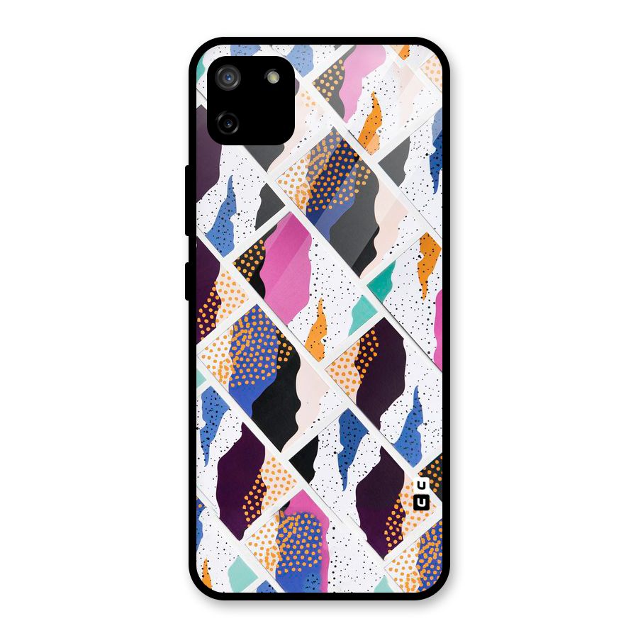 Abstract Polka Glass Back Case for Realme C11