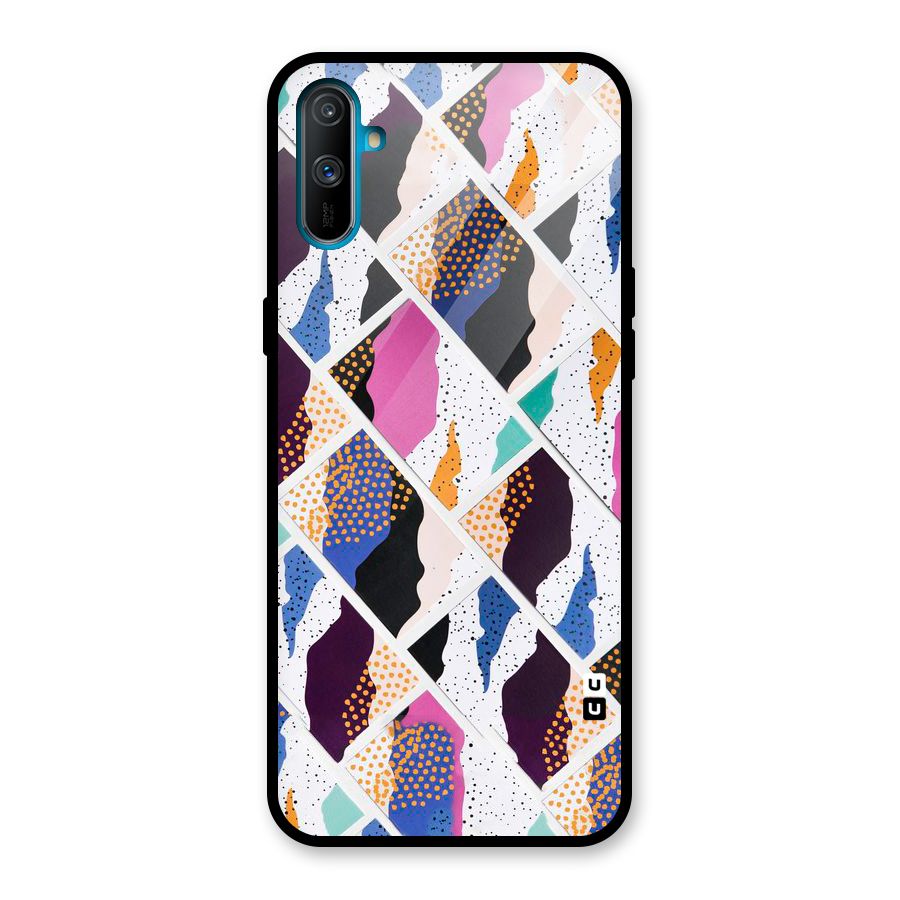 Abstract Polka Glass Back Case for Realme C3