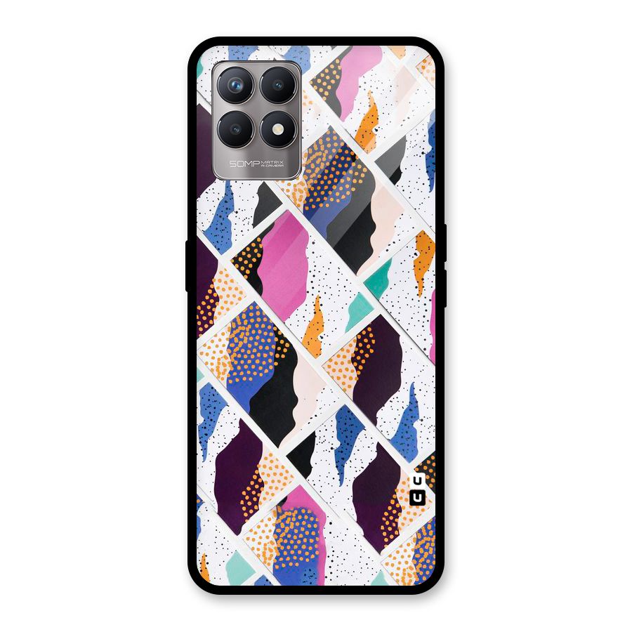 Abstract Polka Glass Back Case for Realme Narzo 50
