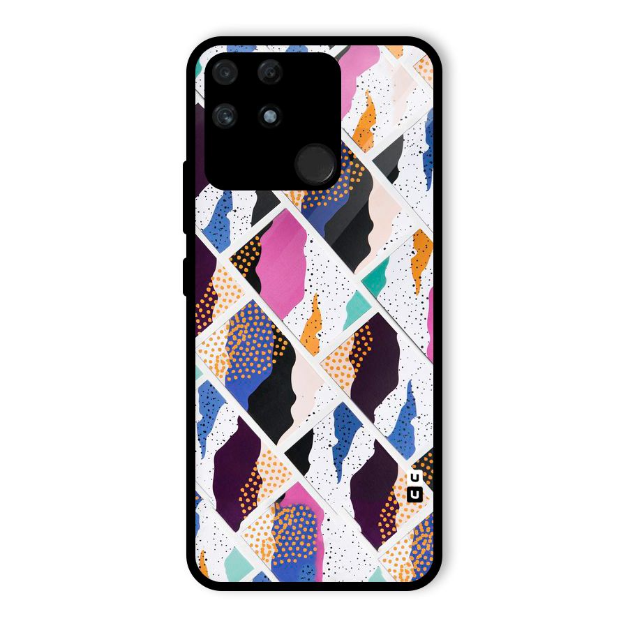 Abstract Polka Glass Back Case for Realme Narzo 50A