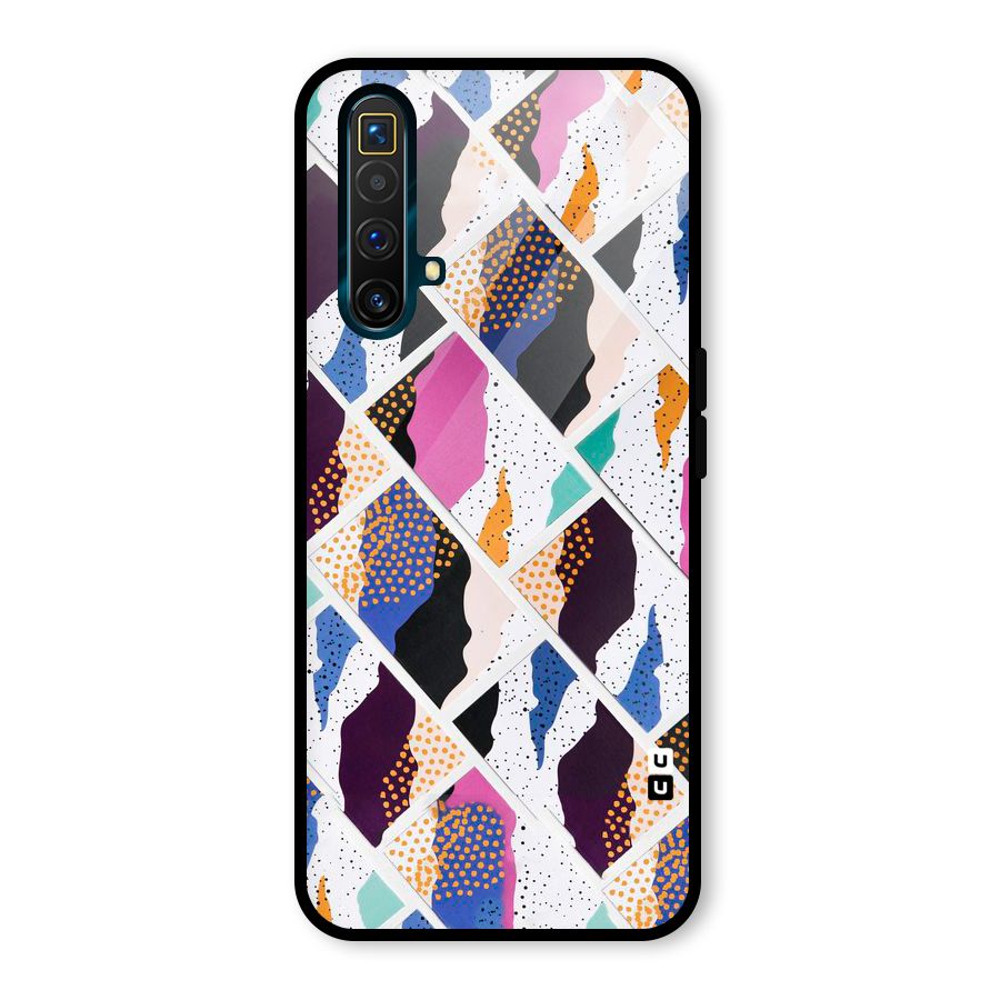 Abstract Polka Glass Back Case for Realme X3