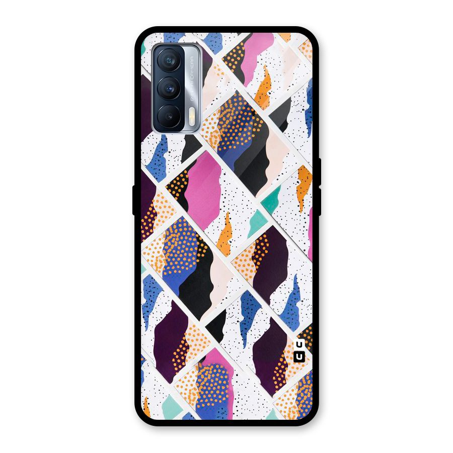 Abstract Polka Glass Back Case for Realme X7