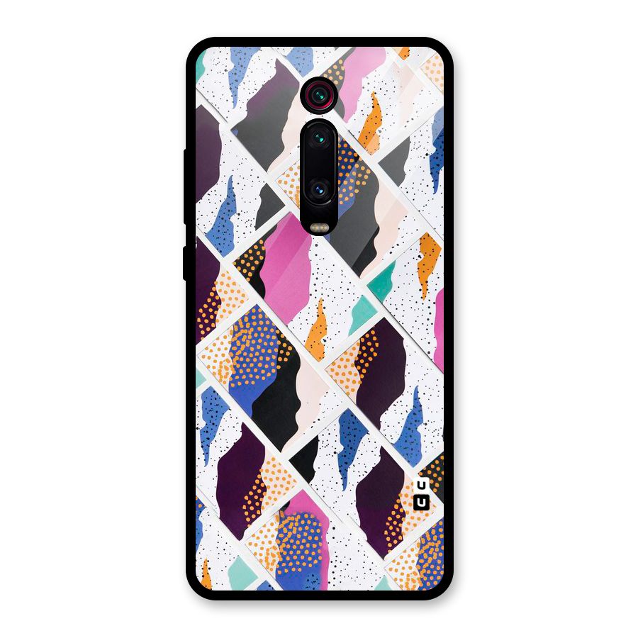 Abstract Polka Glass Back Case for Redmi K20