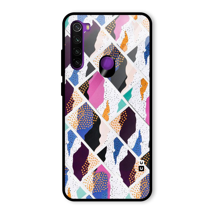 Abstract Polka Glass Back Case for Redmi Note 8