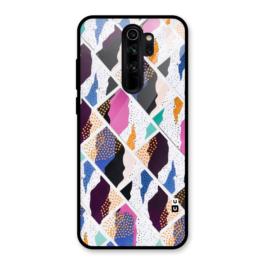 Abstract Polka Glass Back Case for Redmi Note 8 Pro
