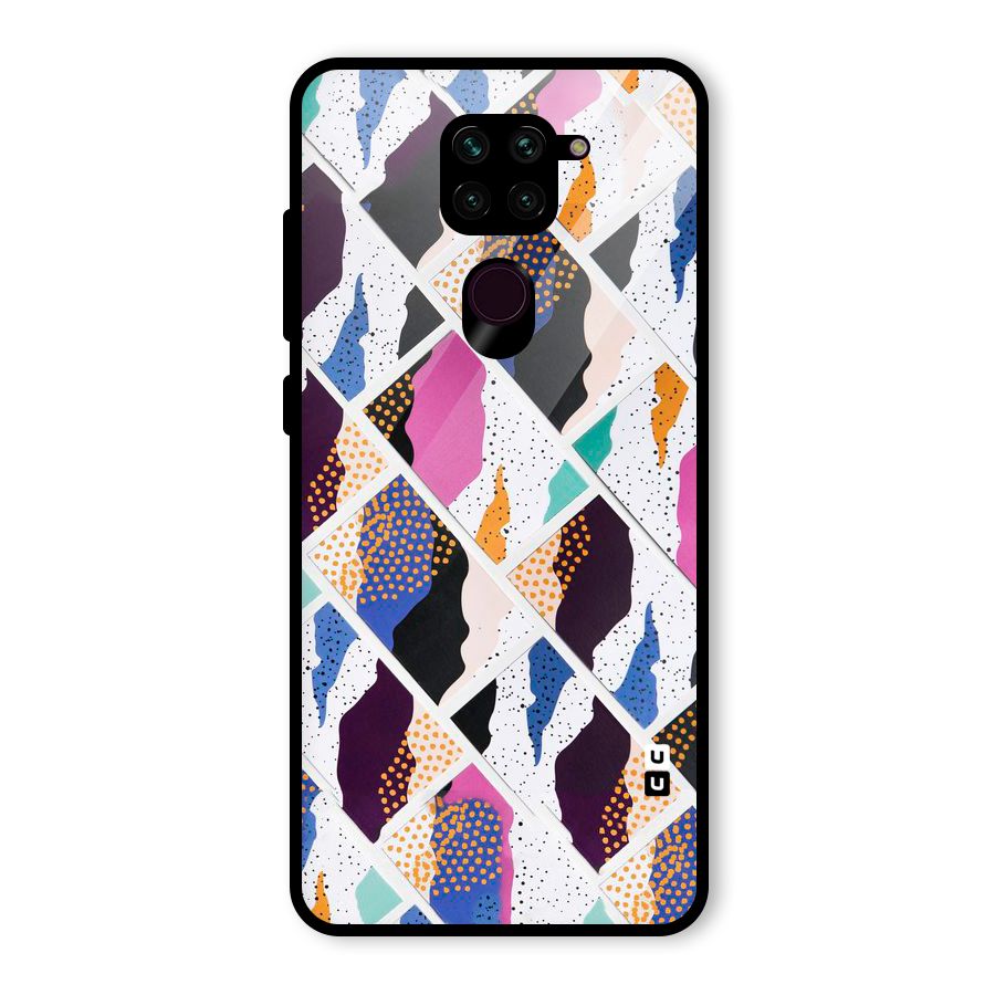 Abstract Polka Glass Back Case for Redmi Note 9