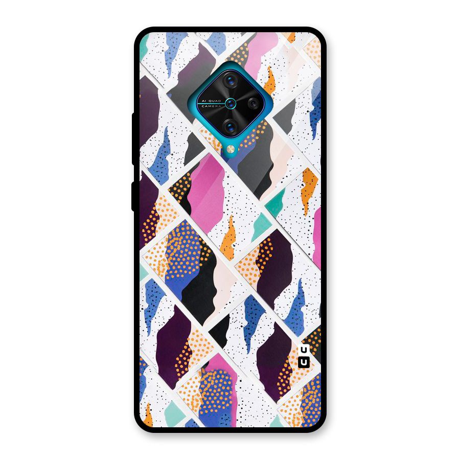Abstract Polka Glass Back Case for Vivo S1 Pro