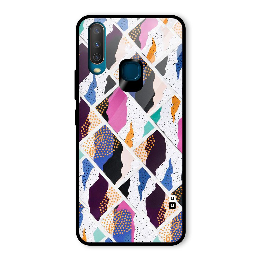 Abstract Polka Glass Back Case for Vivo Y15
