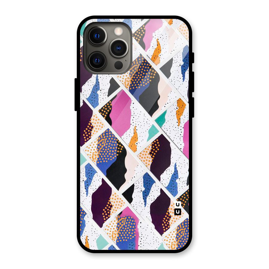 Abstract Polka Glass Back Case for iPhone 12 Pro Max