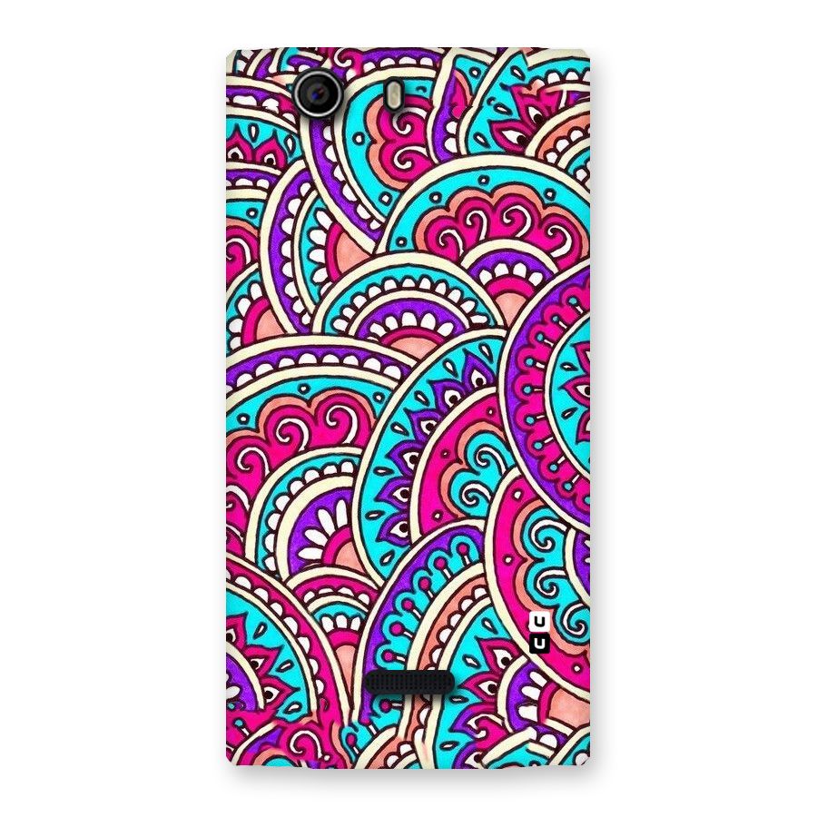 Abstract Rangoli Design Back Case for Canvas Nitro 2 E311