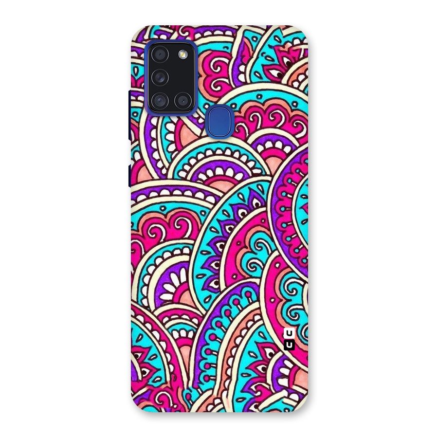 Abstract Rangoli Design Back Case for Galaxy A21s