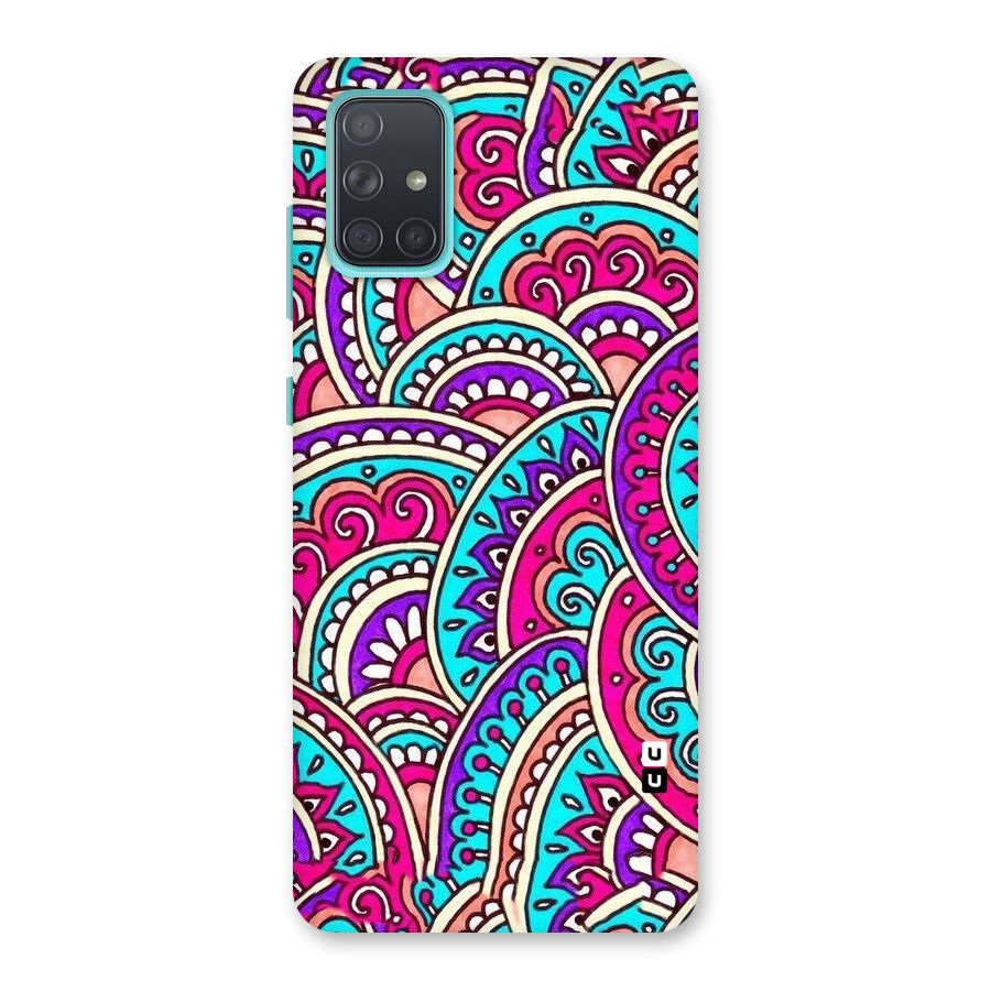 Abstract Rangoli Design Back Case for Galaxy A71