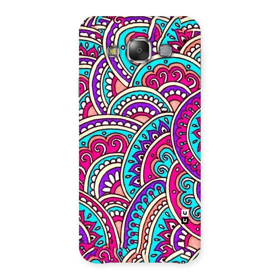 Abstract Rangoli Design Back Case for Galaxy E7