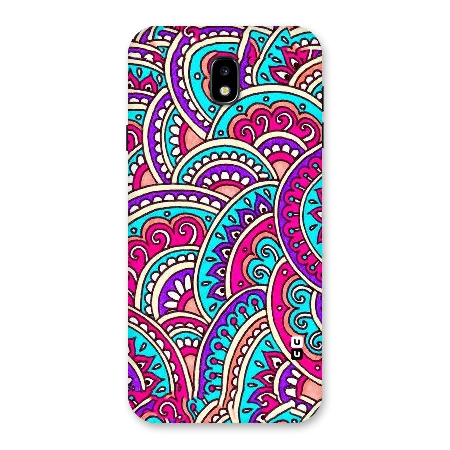 Abstract Rangoli Design Back Case for Galaxy J7 Pro