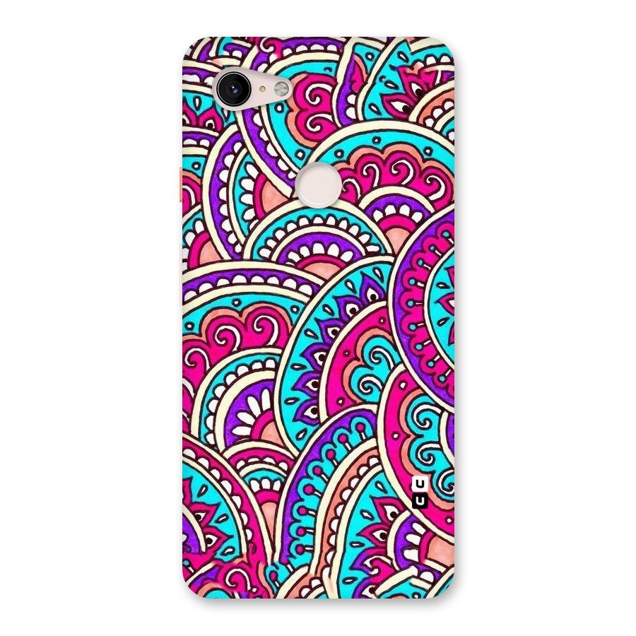 Abstract Rangoli Design Back Case for Google Pixel 3 XL