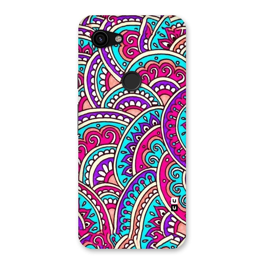 Abstract Rangoli Design Back Case for Google Pixel 3a