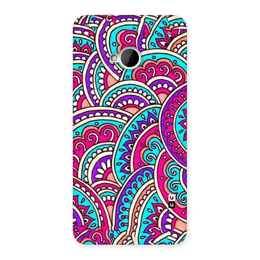 Abstract Rangoli Design Back Case for HTC One M7