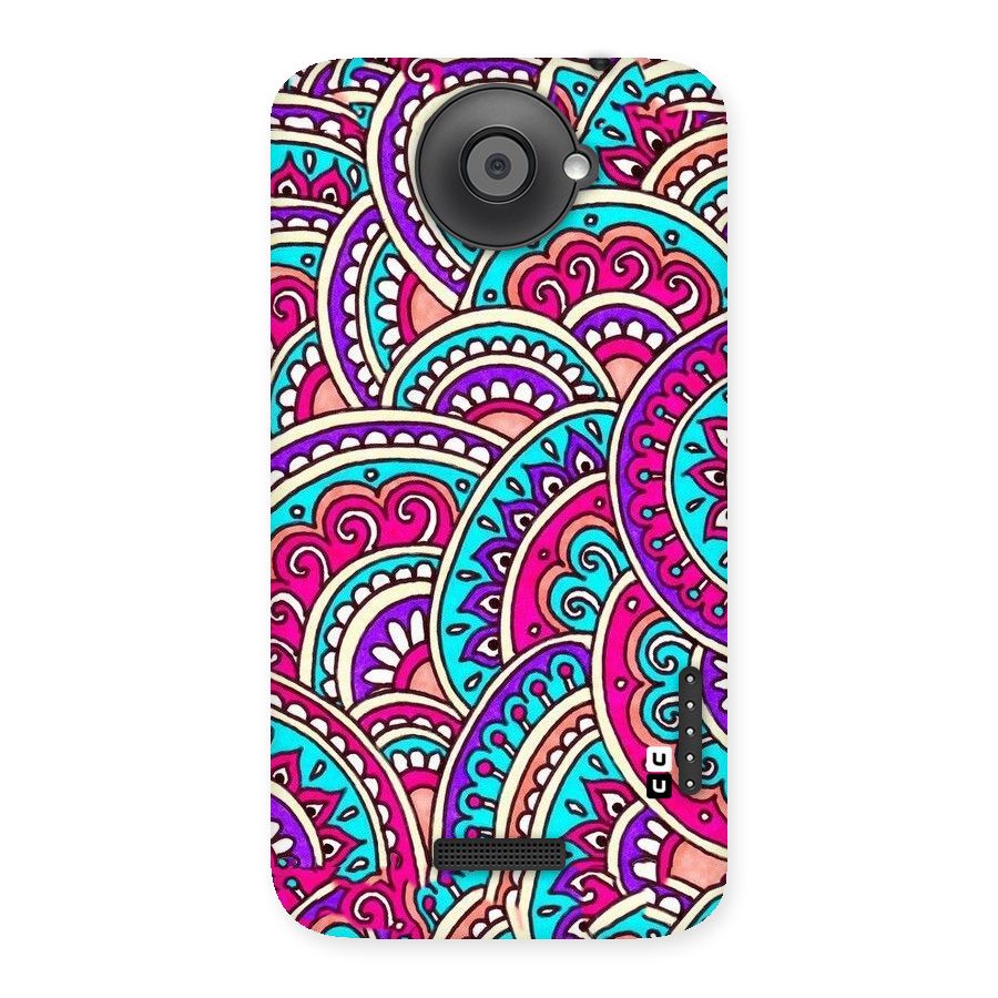 Abstract Rangoli Design Back Case for HTC One X