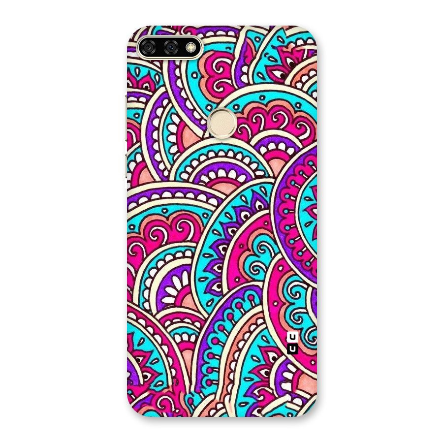 Abstract Rangoli Design Back Case for Honor 7A