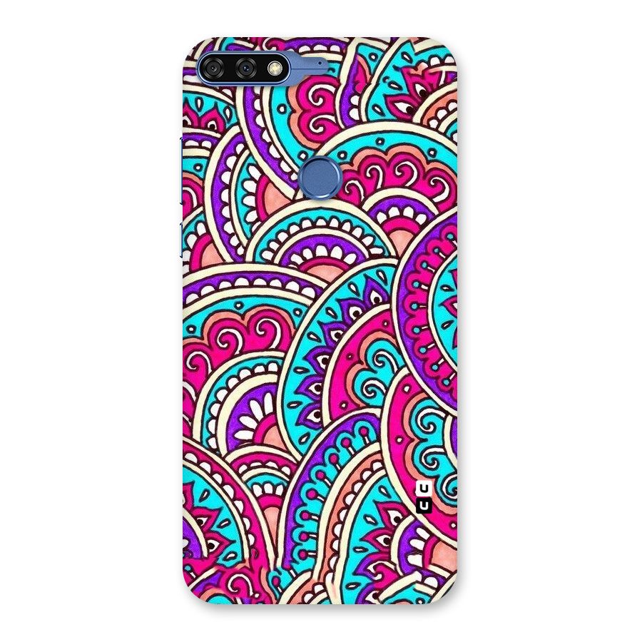 Abstract Rangoli Design Back Case for Honor 7C